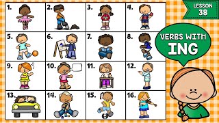 LECCIÓN 38 VERBOS EN INGLÉS CON ING  PARTE 1  VERBS WITH ING [upl. by Keven]