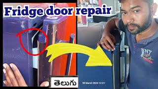 fridge door not closing properly Telugu fridge door rubber repairworkshoptelugu [upl. by Ever]