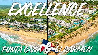 Excellence Punta Cana amp Excellence El Carmen  Full Resort Tours  Which Resort Is Better [upl. by Enyrehtak]