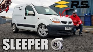 🐒 CRAZY TURBO SLEEPER VAN RIPS THE STREETS KANGOO 225 MEGANE SWAP [upl. by Edieh]