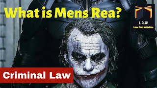 Mens rea  Criminal Law  LLB Part 3 [upl. by Eisenhart839]