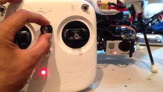 DJI Phantom quadcopter potentiometer hack for gimbal pitch control [upl. by Gracia]