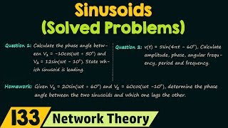 Sinusoids Solved Problems [upl. by Nigam]