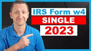 How to fill out IRS form W4 SINGLE 2023 [upl. by Lerrad]