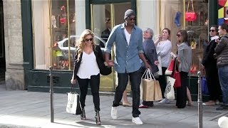 EXCLUSIVE  Kobe Bryant and wife Vanessa show PDA in Paris [upl. by Nref]