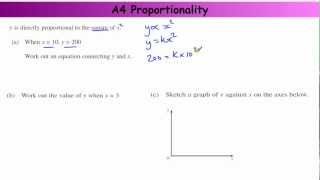 GCSE  Core Skills A4  Direct and Inverse Proportion [upl. by Corbin]