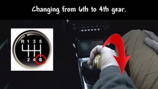 Complete Driver  How to change gear using a gear stick Stick Shift and the Palming Method [upl. by Imelida]