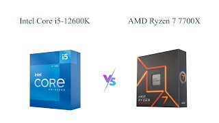 Intel Core i512600K vs AMD Ryzen 7 7700X 🔥 Which is Better [upl. by Coben469]