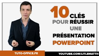 10 Clés pour Réussir une Présentation PowerPoint  Tuto Office [upl. by Anaitsirk847]