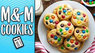 The BEST MampM Cookie Recipe On YouTube 🍪 Kid APPROVED ✅ [upl. by Ahsimek]