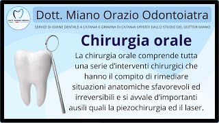 🥼 Chirurgia Orale  Dott Miano Orazio Odontoiatra Catania [upl. by Nelleoj]