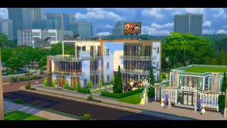 Newcrest appartments 5 units FOR RENT NoCC THE SIMS 4  Speed building [upl. by Notlok]