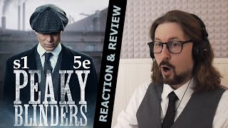 Peaky Blinders S1E5  Reaction amp Review First time watching [upl. by Yrahca476]