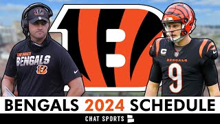 Cincinnati Bengals 2024 NFL Schedule Opponents And Instant Analysis [upl. by Etnoek]