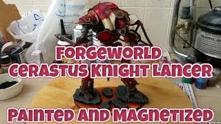 Forgeworld Cerastus Knight Lancer painted and fully magnetized [upl. by Baniaz405]