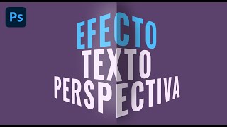 Tutorial EFECTO TEXTO en PERSPECTIVA con Adobe PHOTOSHOP [upl. by Idissak]