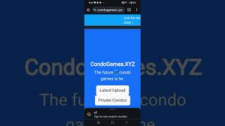 Condo games Roblox I cant play upload [upl. by Erej260]