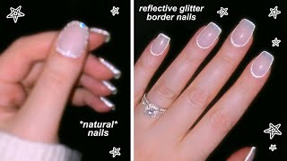 DIY REFLECTIVE GLITTER GEL MANICURE AT HOME  The Beauty Vault [upl. by Cathleen]