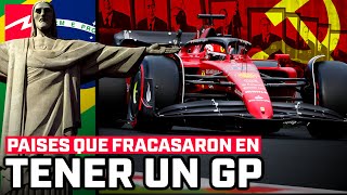 TOP 5  PAISES DEL MUNDO QUE FRACASARON EN TENER UN GP DE F1  TOMO 3 [upl. by Enninaej]