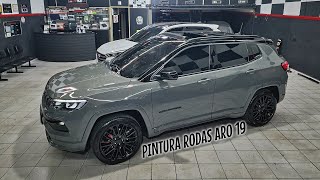 Jeep Compass S 2023 Cinza Sting  Pintura Rodas Black Piano Aro 19 [upl. by Cleave]