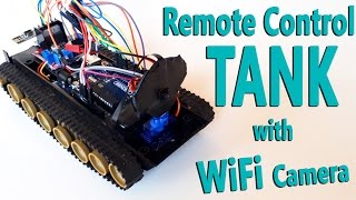 Arduino Remote Control Tank with WiFi Camera  nRF24L01 [upl. by Petronilla]