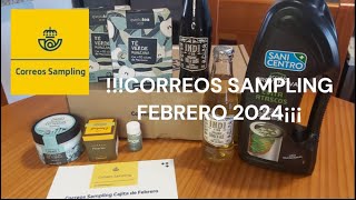 ¡¡La caja de Correos Sampling Febrero 2024 ya está aquí 🎁📦🤩 [upl. by Siuluj281]