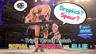 Sophia Rose vs Crystal White vs Dream Girl Ellie 3Way 8182024 OVW Milwaukee WPWWomen Ep2556 [upl. by Ydarg]