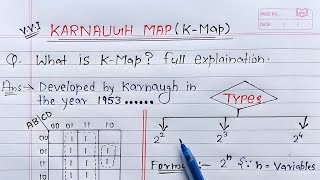 What is KMap full Explanation  Karnaugh Map [upl. by Marlea737]