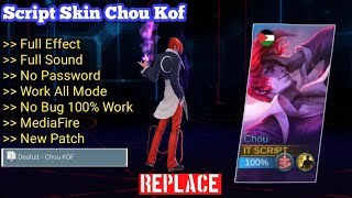 UPDATE Script Skin Chou KOF Iori Yagami No Password  Full Effect amp Sound  Latest Patch [upl. by Ylrehc]