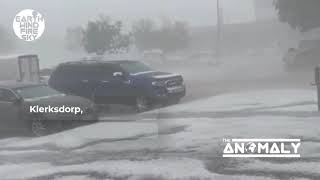 Massive amp destructive hail storm hit Klerksdorp town South Africa  November 25 2021 [upl. by Kaden787]