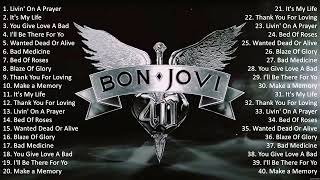 Bon Jovi Greatest Hits Playlist Full Album  Best Rock Rock Songs Collection Of All Time [upl. by Mathilde]