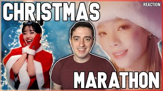 KPOP Christmas Marathon Stray Kids TWICE MAMAMOO Purple Kiss Dreamcatcher ect  REACTION [upl. by Auqeenwahs]