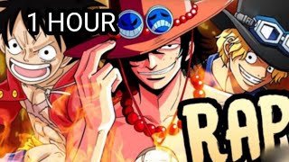 LUFFY ACE amp SABO RAP  quotBound by Bloodquot  RUSTAGE ft Shwabadi amp Connor Quest One Piece 1 Hour [upl. by Utir]