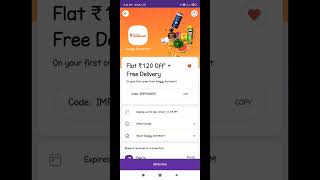 Swiggy instamart 120ff  free delivery coupon code swiggy swiggyoffer instamart [upl. by Aled]