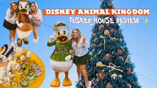 DISNEY ANIMAL KINGDOM  TRYING DISNEY RESTAURANT TUSKER HOUSE FOR THE FIRST TIME 🥰✨🎄 [upl. by Ehrenberg947]