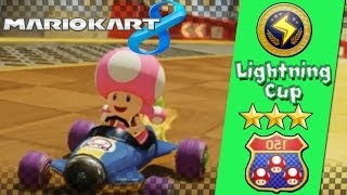 Mario Kart 8 WiiU  Mirror Mode Lightning Cup TripleStar Rank [upl. by Ailasor]