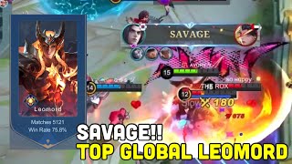 SAVAGE INTENSE MATCH 5000 GAMES TOP GLOBAL LEOMORD  Avory  MLBB [upl. by Eltrym]