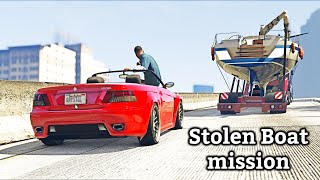 Lets Play GTA 5 Stolen Boat Walkthrough quotChase The Yachtquot Mission PC [upl. by Forester261]