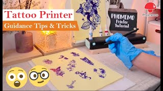 Phomemo Printer Tutorial🍄How to use Phomemo Tattoo Stencil Printer M08FTP81M832 [upl. by Meldoh377]