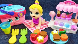 15 Minutes Satisfying with Unboxing Kitchen Playset Cute Ice Cream Shop  Review Toys [upl. by Buskirk]