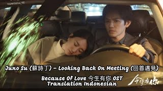 Juno Su 蘇詩丁 – Looking Back On Meeting 回首遇見 Lyrics INDO Because Of Love《今生有你》OST [upl. by Zerk]