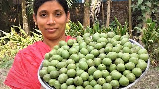 Gota Jolpai er Achar Recipe  Bengali Jolpai Recipes  Olive Pickle Cooking By Street Village Food [upl. by Shlomo]