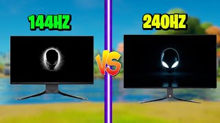 240hz vs 144hz Which To Use For Fortnite [upl. by Aimas162]