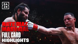 FULL CARD HIGHLIGHTS  NATE DIAZ VS JORGE MASVIDAL [upl. by Osbert141]