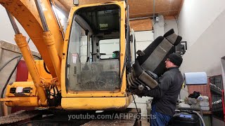 Some Repairs On Hyundai 110 Excavator [upl. by Ardnuahc]