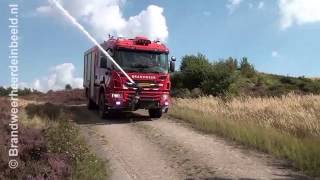 2016 09 09 Oefening Zandhaas nieuw voertuig brandweer Wapenveld [upl. by Yaner]