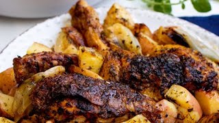 How to make Butterflied Roasted Chicken and Potatoes  Greek Style [upl. by Doria]