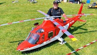 GIGANTIC  AGUSTA REGA A109K2 MEGA RC SCALE MODEL TURBINE HELICOPTER  FLIGHT DEMONSTRATION [upl. by Nur777]