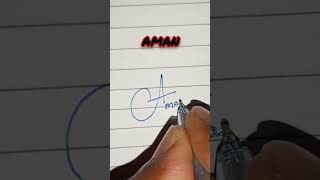 Aman Name Signature shortvideo signature short [upl. by Barbaraanne656]