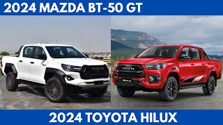 2024 Mazda BT50 GT Vs 2024 Toyota Hilux are both highly regarded pickup trucks Comparison [upl. by Eylhsa]